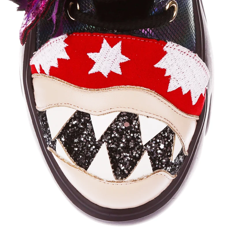 Irregular Choice - Goulish Garden High-Top-Turnschuhe - Petrol