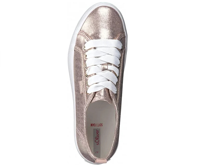 S.Oliver Damenmode-Trainer – Roségold