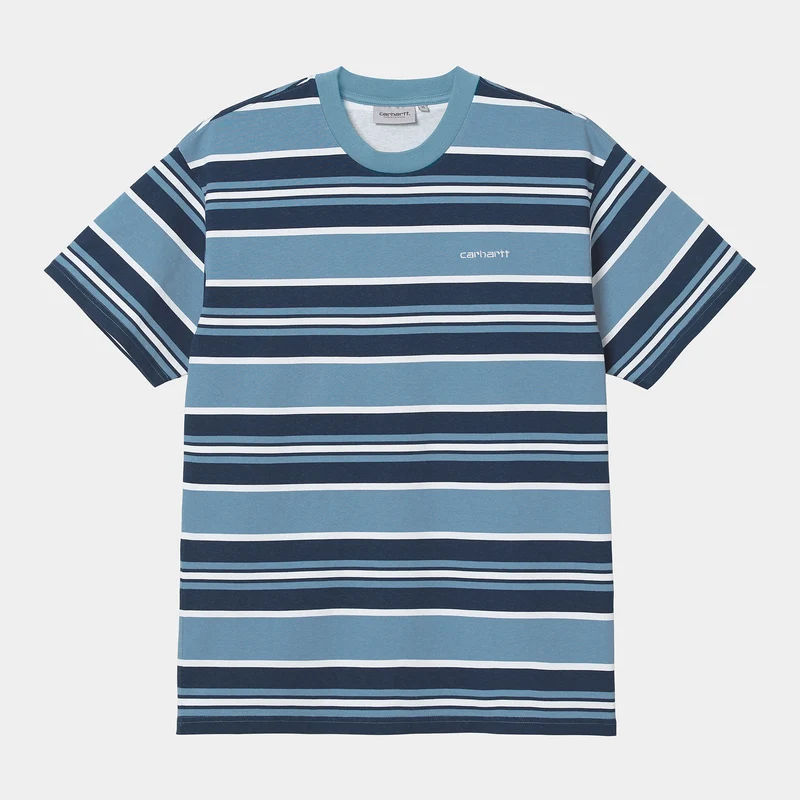 Carhartt WIP Kurzärmliges Corfield-T-Shirt aus Bio-Baumwolle für Herren – Icy Water