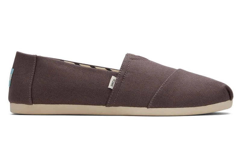 TOMS Alpargata-Espadrille aus recyceltem Baumwollcanvas für Herren – Asche