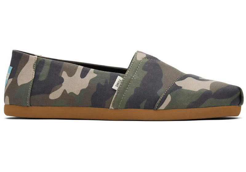 TOMS Herren-Espadrille mit Alpargata-Camo-Print – Green Woodland