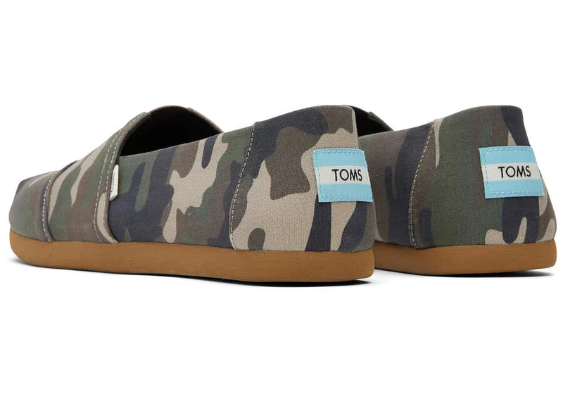 TOMS Herren-Espadrille mit Alpargata-Camo-Print – Green Woodland