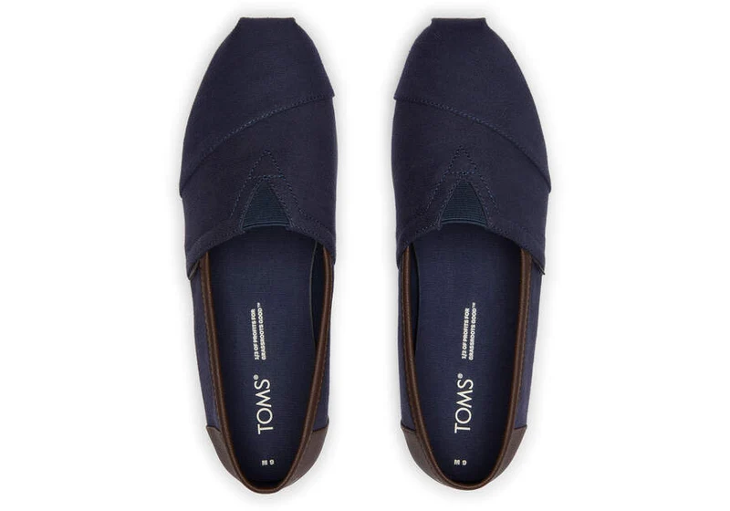 TOMS Alpargata Heavy Twill Espadrille für Herren – Deep Navy