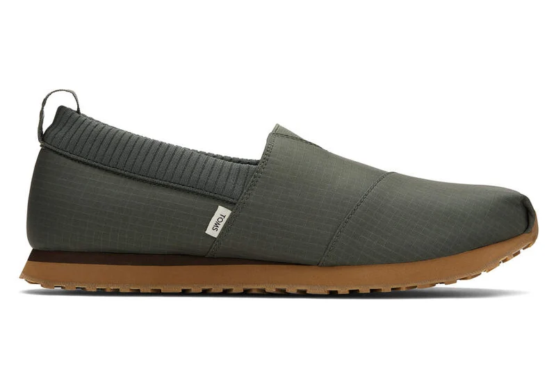 TOMS Herren Alpargata Resident Ripstop Espadrille – Thymiangrün