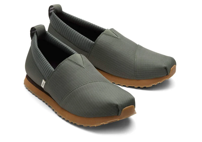TOMS Herren Alpargata Resident Ripstop Espadrille – Thymiangrün