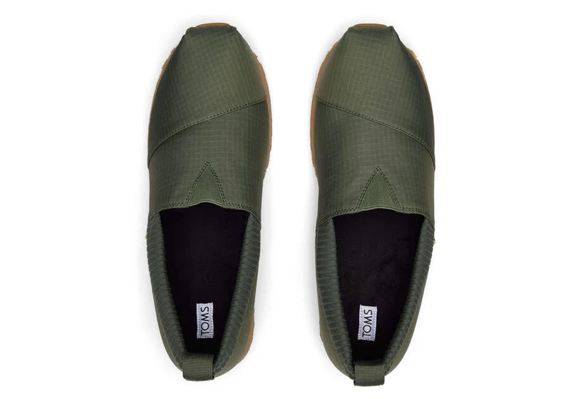 TOMS Herren Alpargata Resident Ripstop Espadrille – Thymiangrün