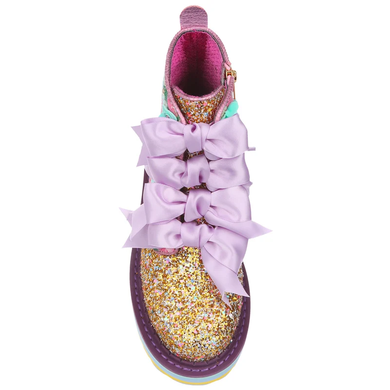 Irregular Choice Damen Land Of Dreams Stiefeletten - Gold / Multi