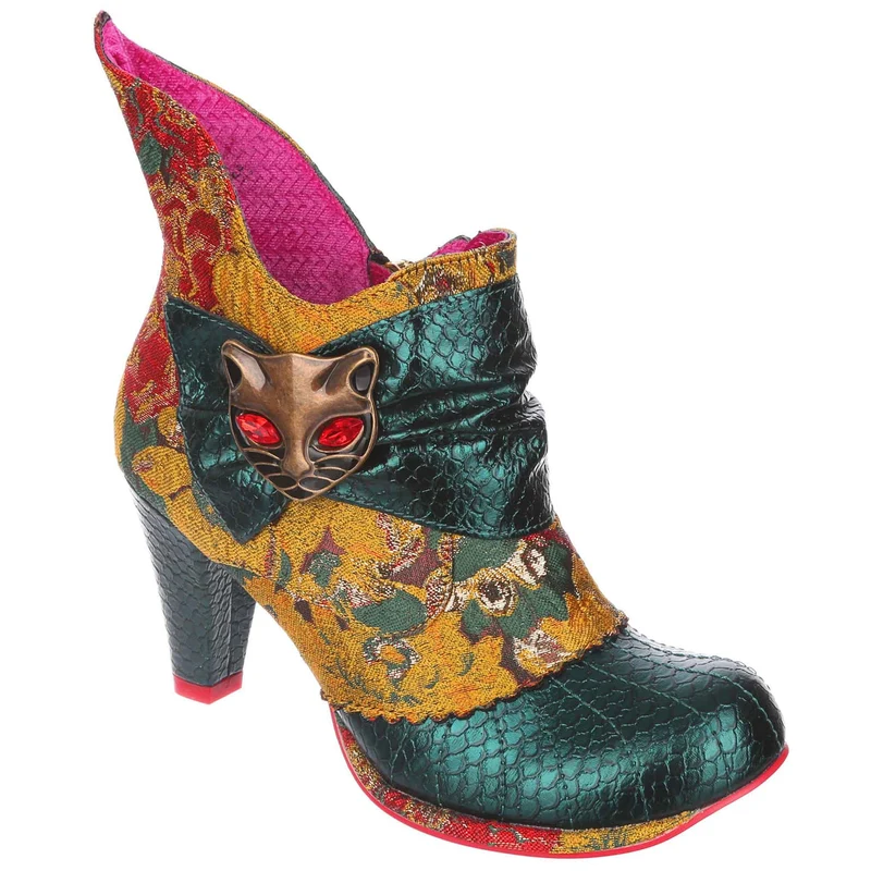 Irregular Choice Damen Miaow High Heels - Grün Gelb