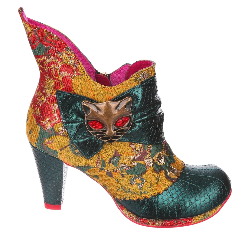 Irregular Choice Damen Miaow High Heels - Grün Gelb