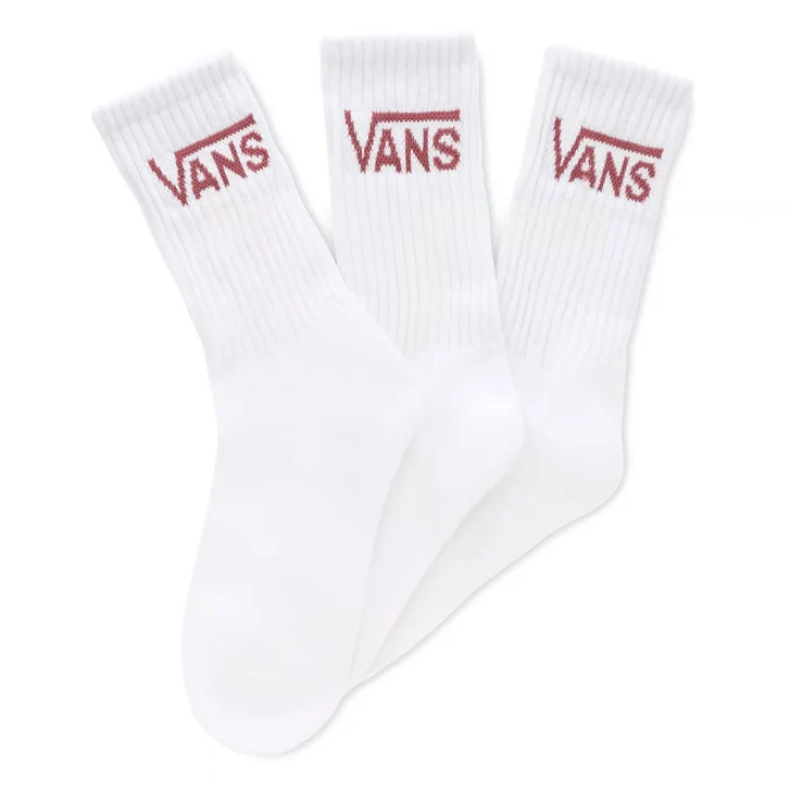 VANS Crew-Socken für Damen (3er-Pack) – White Deco Rose