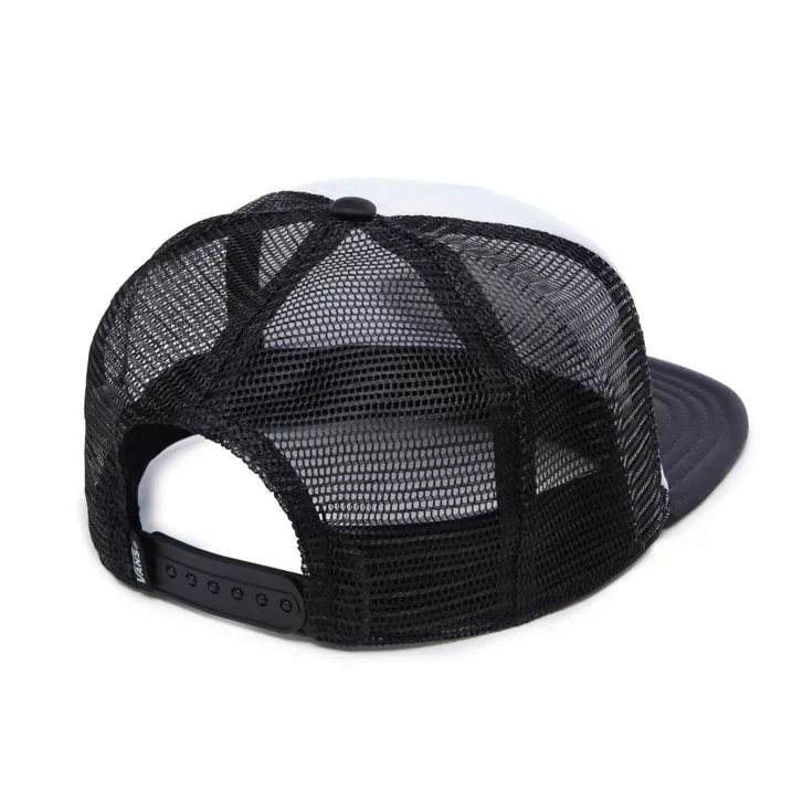VANS Unisex Classic Patch Trucker Cap – Weiß / Schwarz