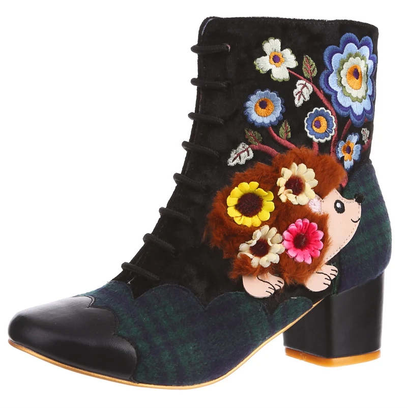 Irregular Choice Damen Hedge Hugs Stiefel - Schwarz