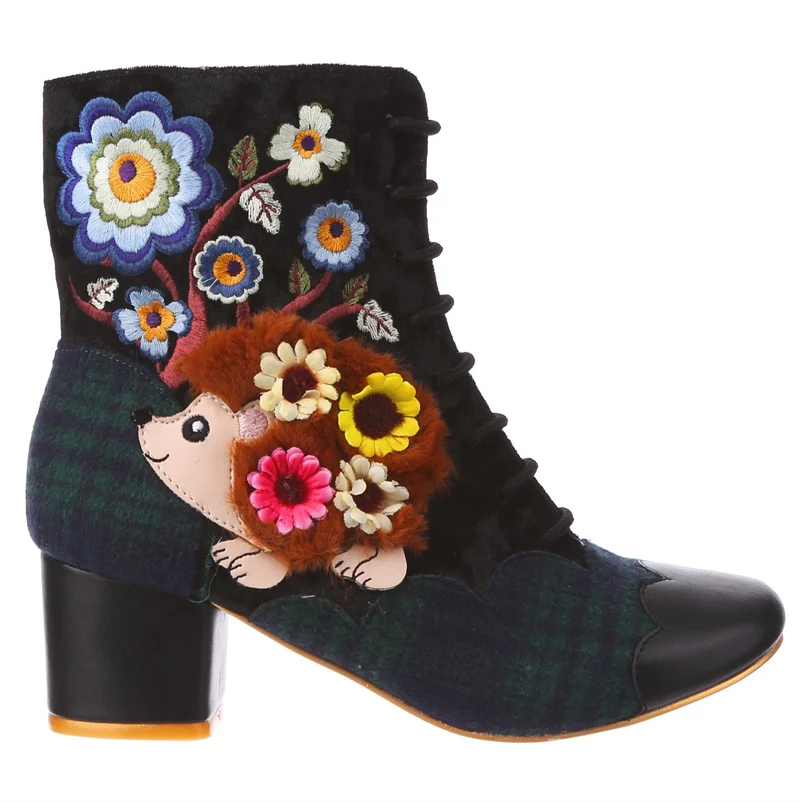 Irregular Choice Damen Hedge Hugs Stiefel - Schwarz