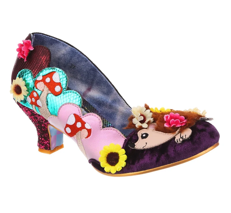 Irregular Choice Hedgerow Happiness High Heel für Damen – Rosa