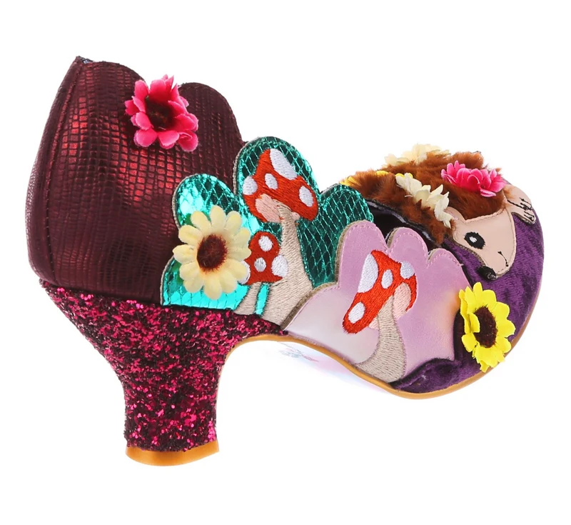Irregular Choice Hedgerow Happiness High Heel für Damen – Rosa