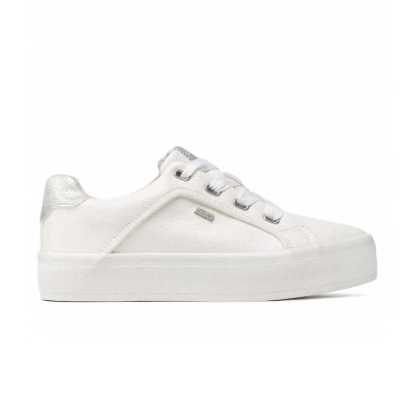 S.Oliver Damenmode-Trainer - Weiß / Grau
