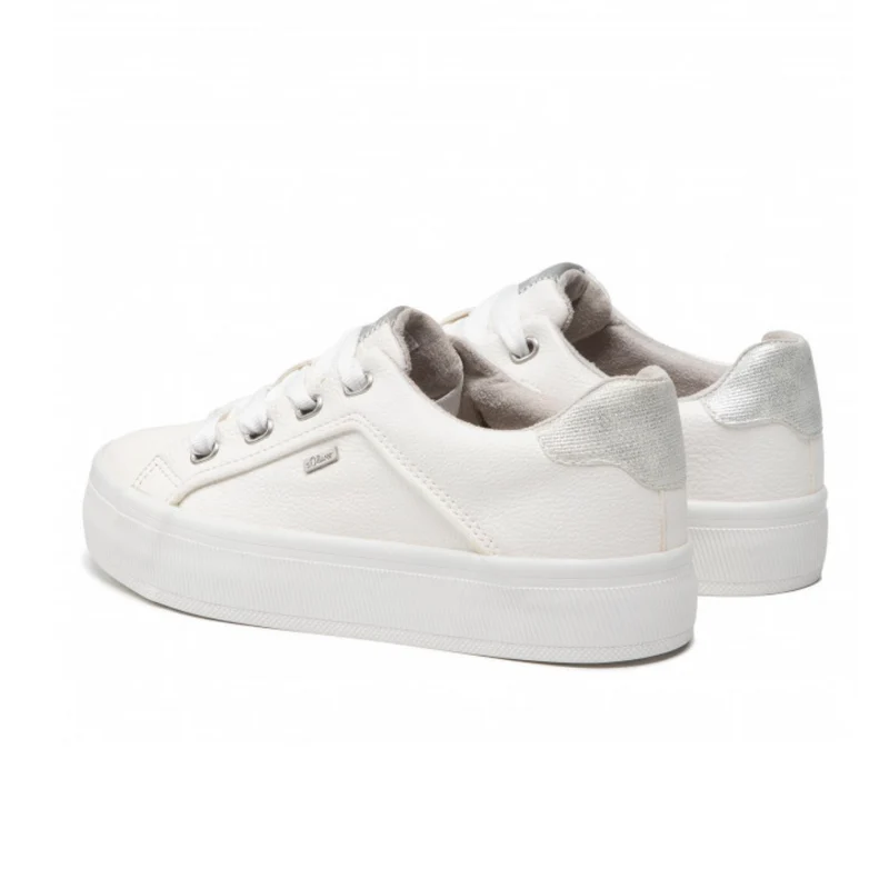 S.Oliver Damenmode-Trainer - Weiß / Grau