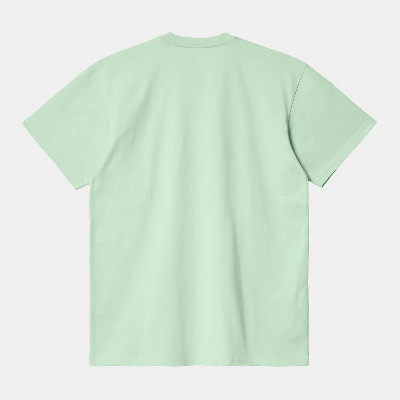 Carhartt WIP Herren Chase Kurzarm-T-Shirt – Pale Spearmint / Gold