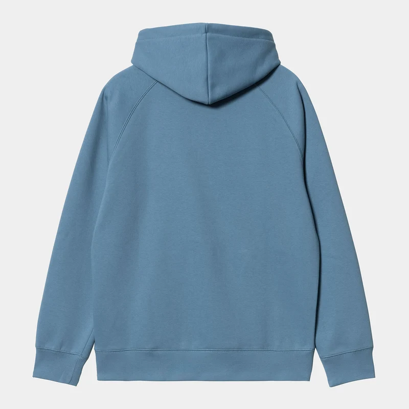 Carhartt WIP Herren Chase Hoodie – Eisiges Wasser / Gold