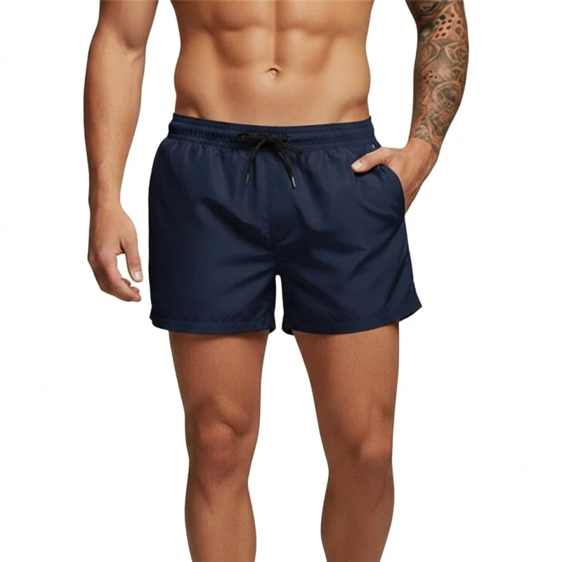 Herren Badeshorts mit elastischem Bund und Kordelzug