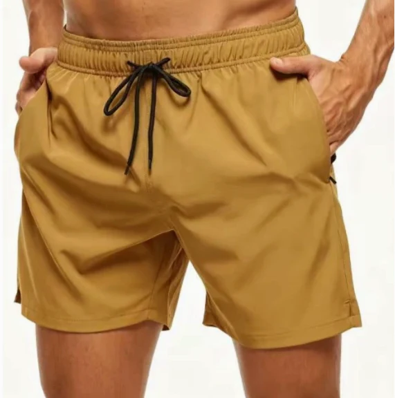 Herren Badeshorts mit elastischem Bund und Kordelzug