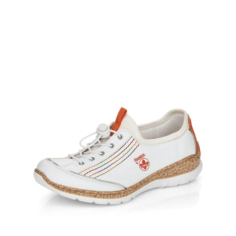 Rieker Modischer Slip-On-Trainer für Damen – Weiß