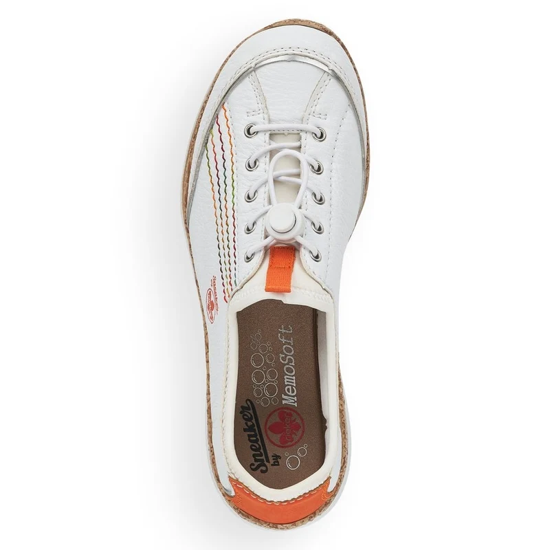 Rieker Modischer Slip-On-Trainer für Damen – Weiß