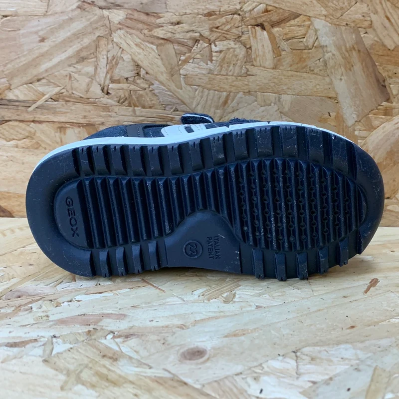 Geox B Alben BD-Trainer für Kleinkinder – Marineblau/Weiß