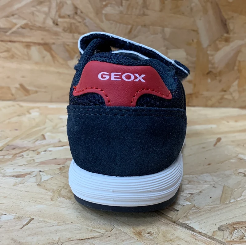 Geox B Alben BD-Trainer für Kleinkinder – Marineblau/Weiß