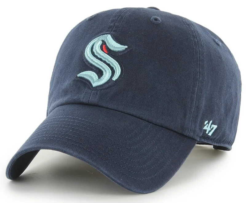 47 Brand Unisex Seattle Krakens Clean Up Cap – Marineblau