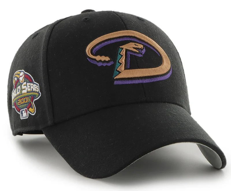 47 Brand Unisex Arizona Diamondbacks World Series Kappe – Schwarz