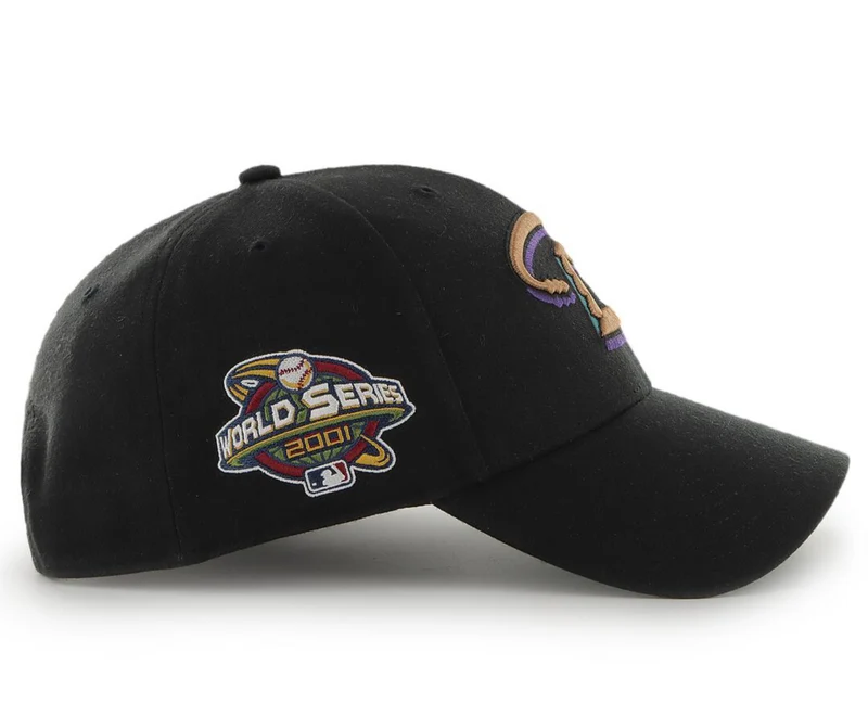 47 Brand Unisex Arizona Diamondbacks World Series Kappe – Schwarz