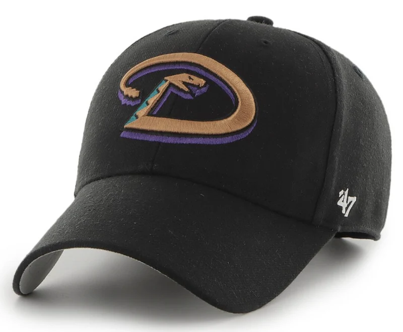 47 Brand Unisex Arizona Diamondbacks World Series Kappe – Schwarz