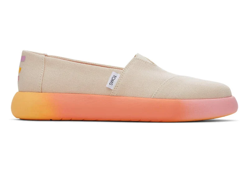 TOMS Damen Alpargata Mallow Canvas Espadrille – Naturleinen / Ombre