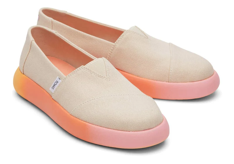 TOMS Damen Alpargata Mallow Canvas Espadrille – Naturleinen / Ombre