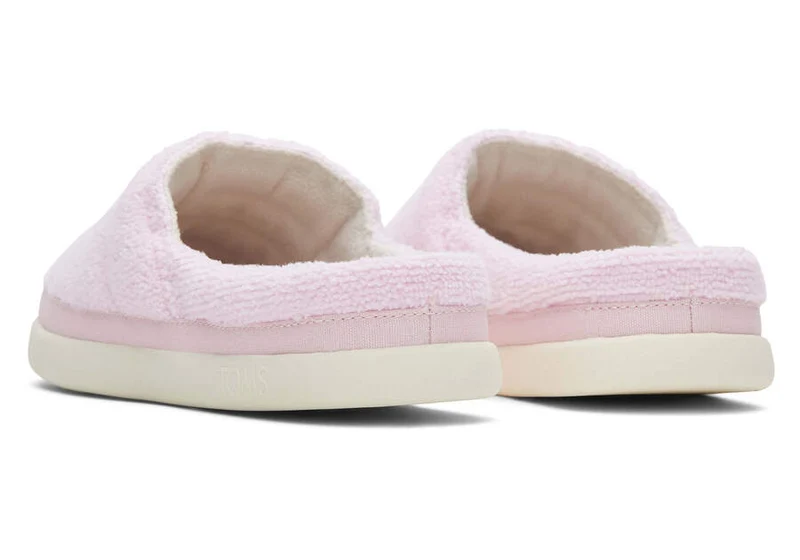 TOMS Salbeifarbener Frottee-Slipper für Damen – Chalky Pink
