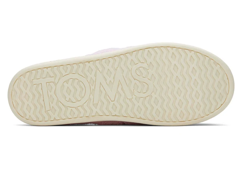 TOMS Salbeifarbener Frottee-Slipper für Damen – Chalky Pink