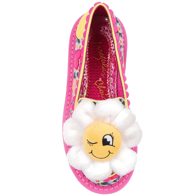 Irregular Choice Damen Oopsie Daisy Plateau-Sneaker – Weiß geblümt