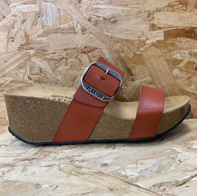 Plakton Damen Alicante Hi Vintage Ledersandale – Hellbraun