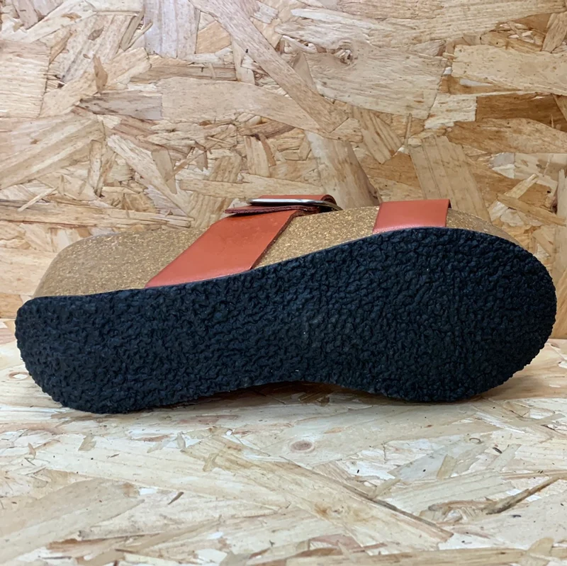 Plakton Damen Alicante Hi Vintage Ledersandale – Hellbraun
