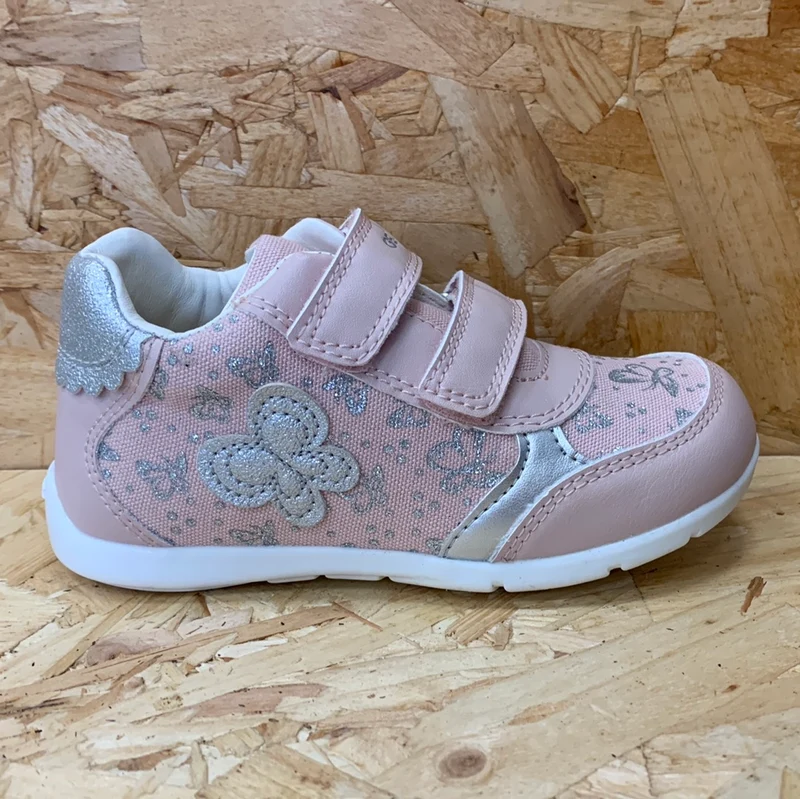 Geox Kleinkinder B Elthan GA Trainer – Rose / Silber