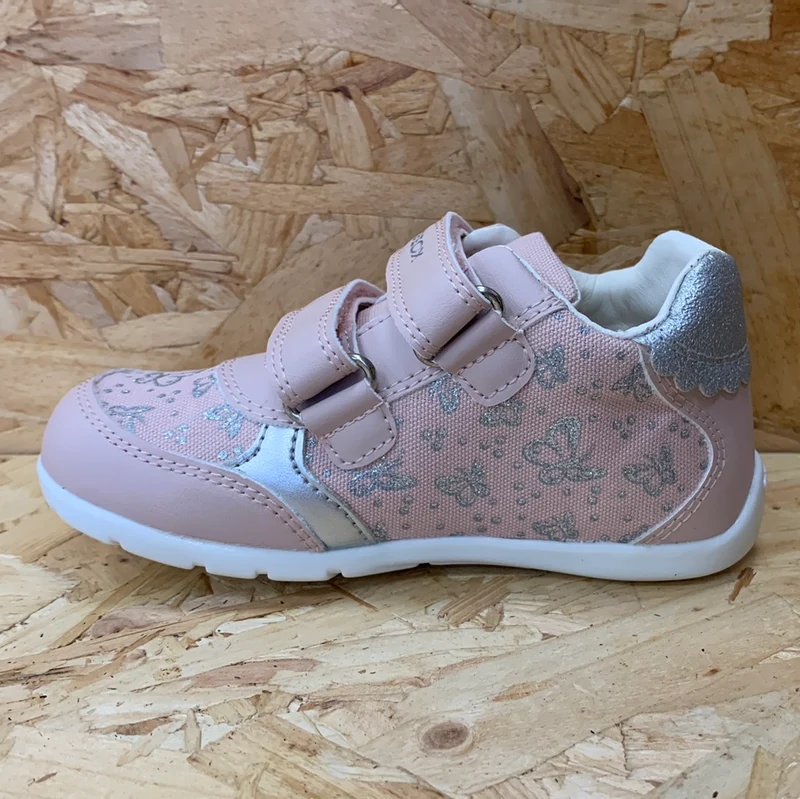 Geox Kleinkinder B Elthan GA Trainer – Rose / Silber
