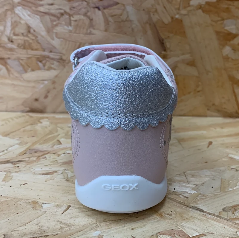 Geox Kleinkinder B Elthan GA Trainer – Rose / Silber