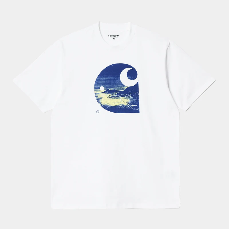 Carhartt WIP Kurzarm-Golf-T-Shirt für Herren – Weiß