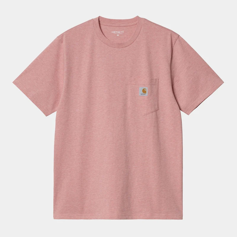 Carhartt WIP Kurzarm-T-Shirt für Herren mit Tasche – Rothko Pink