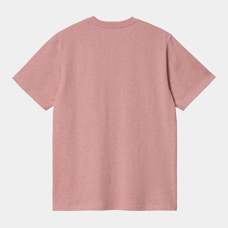 Carhartt WIP Kurzarm-T-Shirt für Herren mit Tasche – Rothko Pink
