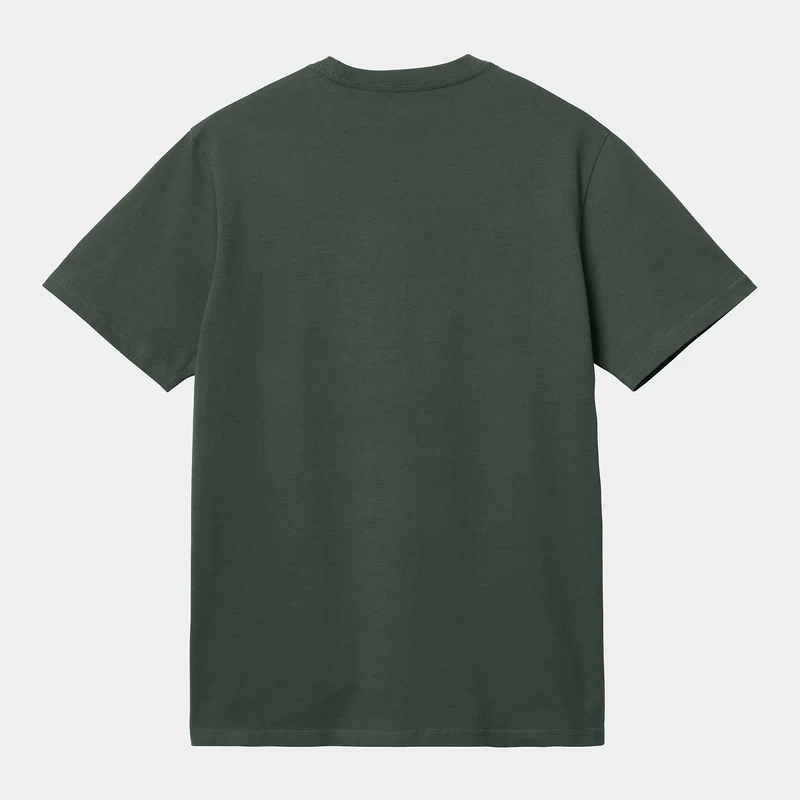 Carhartt WIP Kurzärmliges Herren-T-Shirt mit Taschen – Hemlock Green