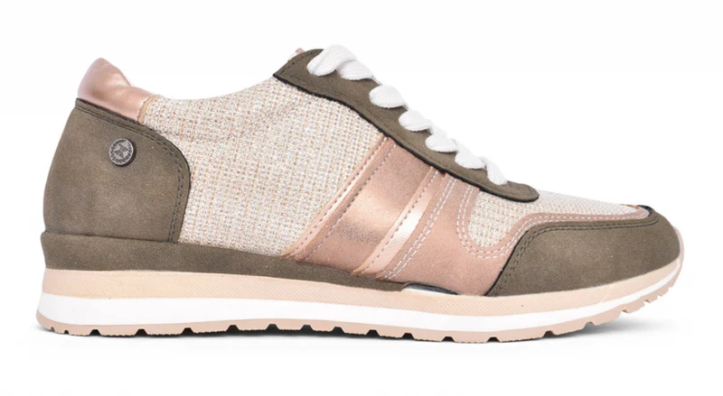 Xti Mode-Sneaker für Damen – Khaki