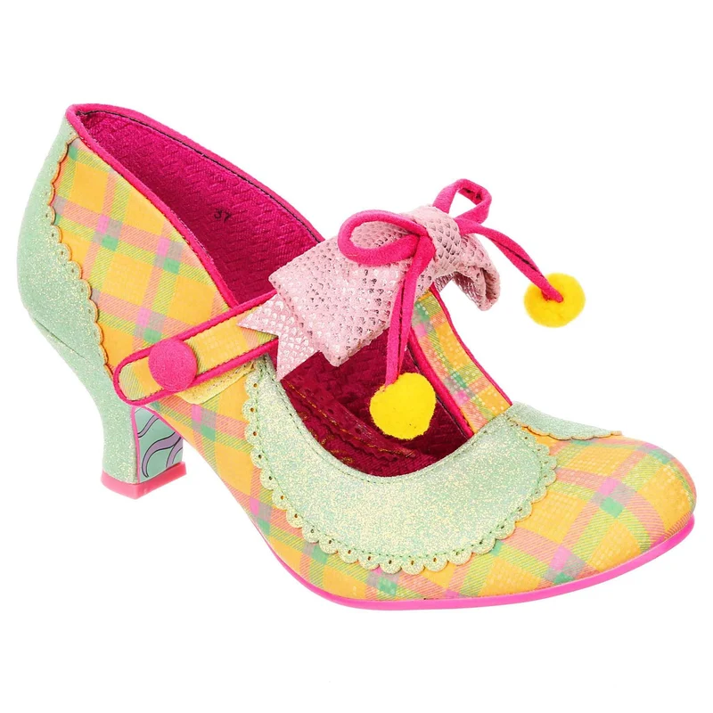 Irregular Choice Damen Charming Chum High Heels - Mint / Gelb
