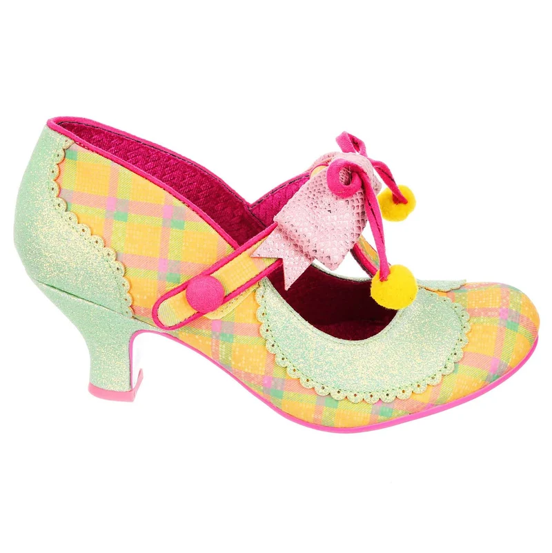 Irregular Choice Damen Charming Chum High Heels - Mint / Gelb